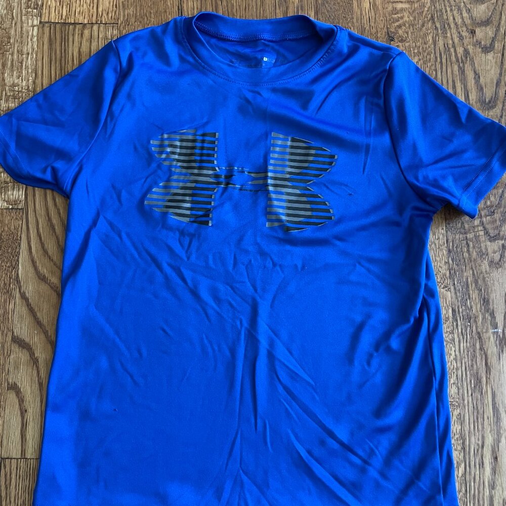 Boys Under Armour Blue Shirt